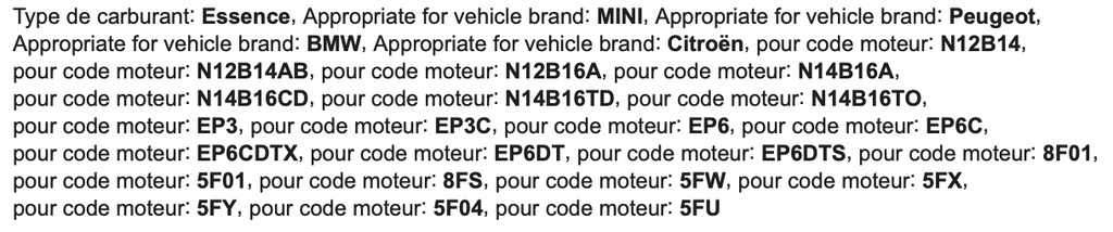 KIT CALAGE 3075 MINI/CITROEN/PEUGEOT 1.4 1.6 N12 N14 OK-02.3030