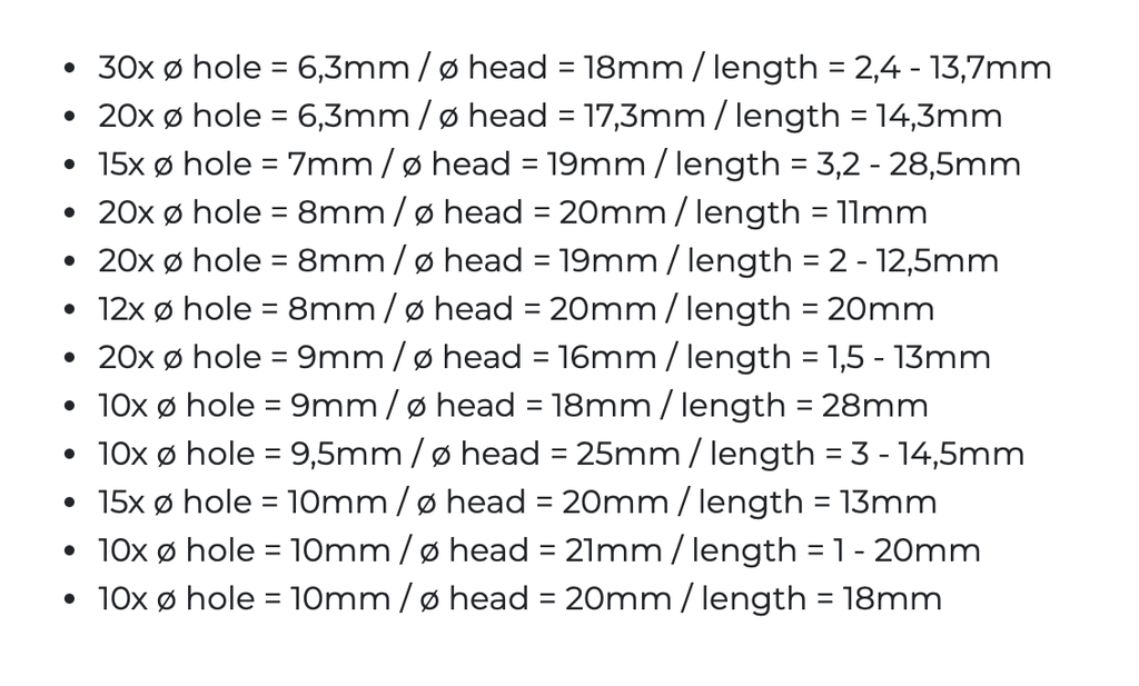 Liste des clips