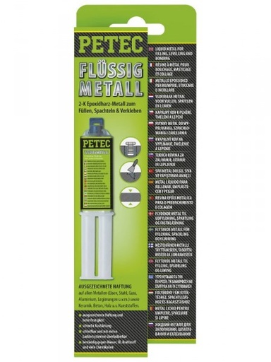 [97425] Petec epoxy metal liquide 2-composants 25 ml blister 97425