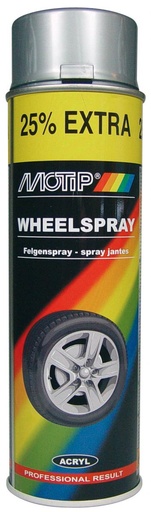 [04007] MOTIP PEINTURE POUR JANTES ARGENT 500ML 04007
